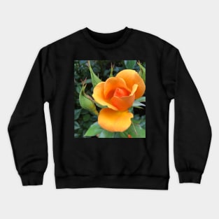 Orange Rose Flower Crewneck Sweatshirt